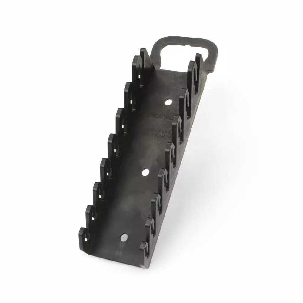 TEKTON 8-Tool Store-and-Go Stubby Wrench Keeper, Low Profile Toolbox Organizer, Black