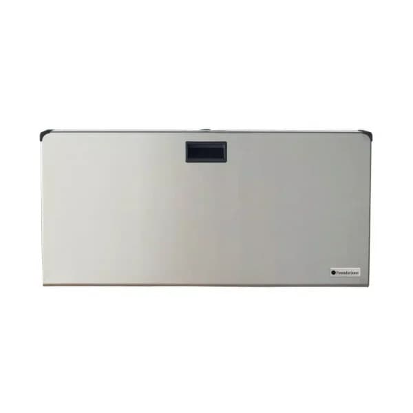 Foundations Frameless Stainless Steel Horizontal Surface Mount Baby Changing Station