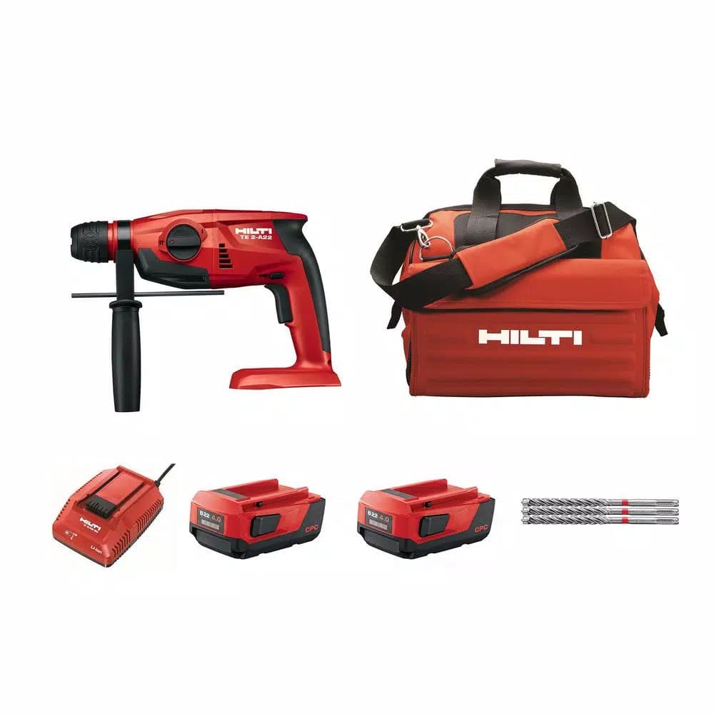 Hilti TE 2-A 22V SDS-Plus Cordless Rotary Hammer Drill Kit