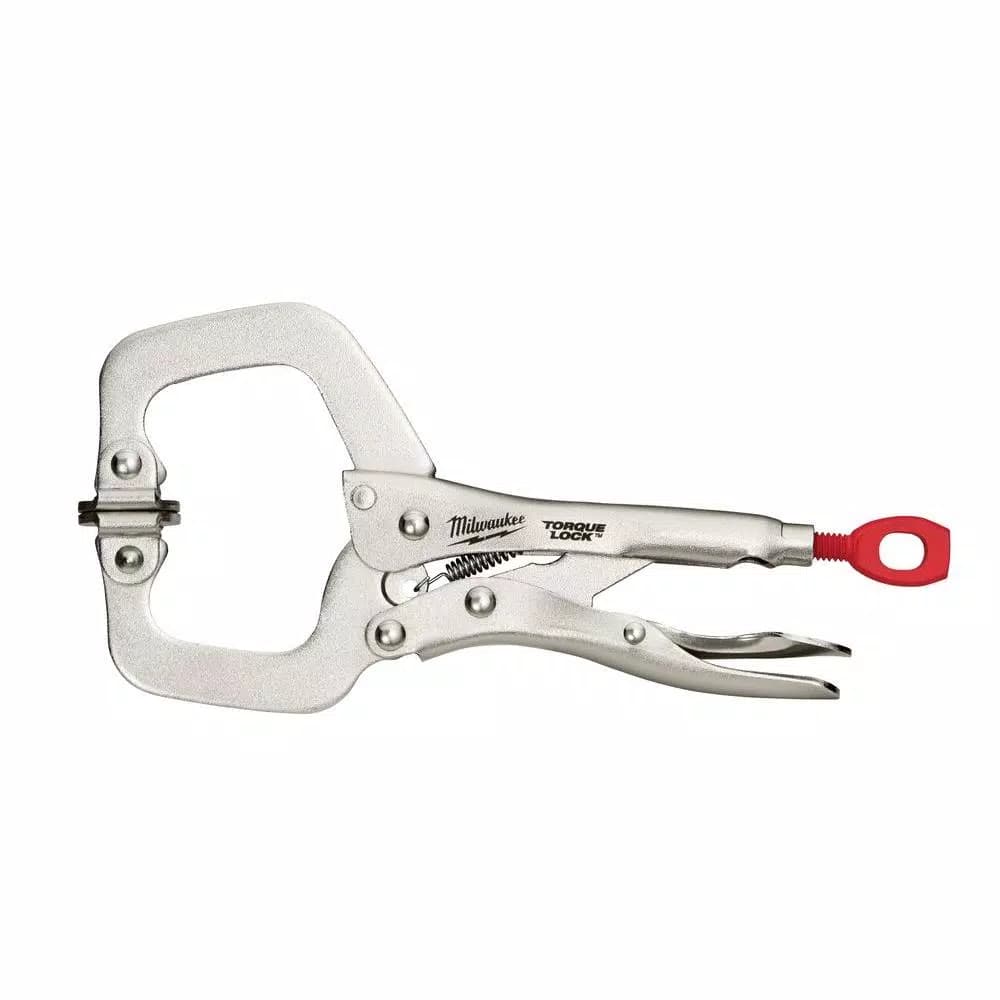 Milwaukee 6 in. TORQUE LOCK Locking C-Clamp with Swivel Jaws