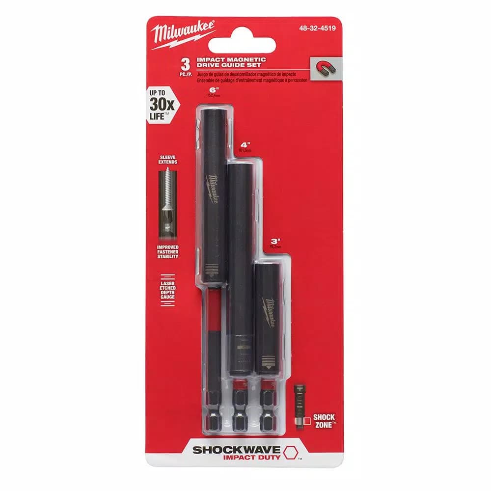 Milwaukee SHOCKWAVE Impact Duty Magnetic Drive Guide Set, 3-Piece