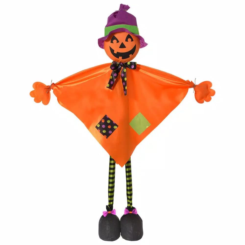 Amscan 36 in. Large Standing Jack-O-Lantern Halloween Prop - Pumpkin Decor