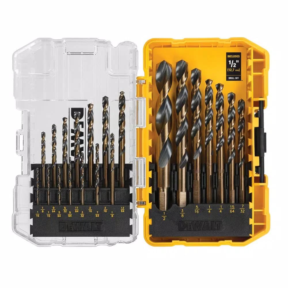 DEWALT 21-Piece Black Oxide Twist Drill Bit Set