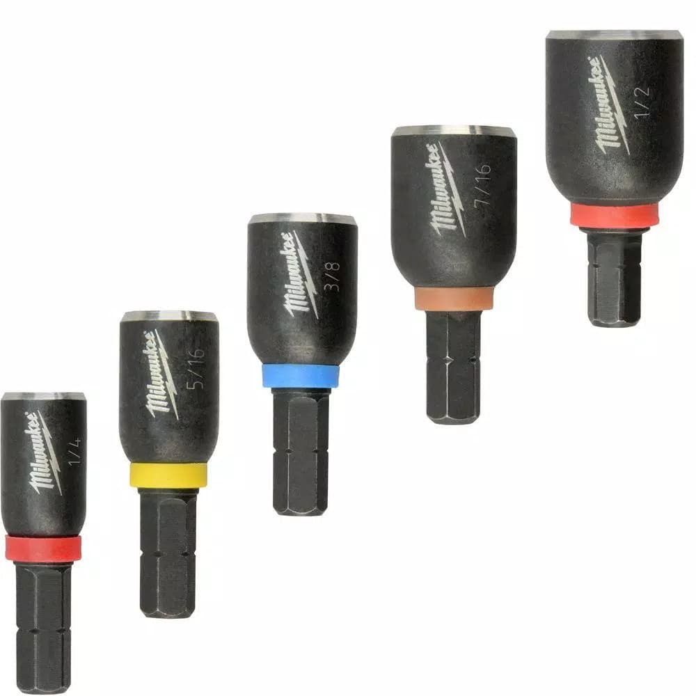 Milwaukee SHOCKWAVE Impact Duty Insert Magnetic Nut Driver Set, 5-Piece