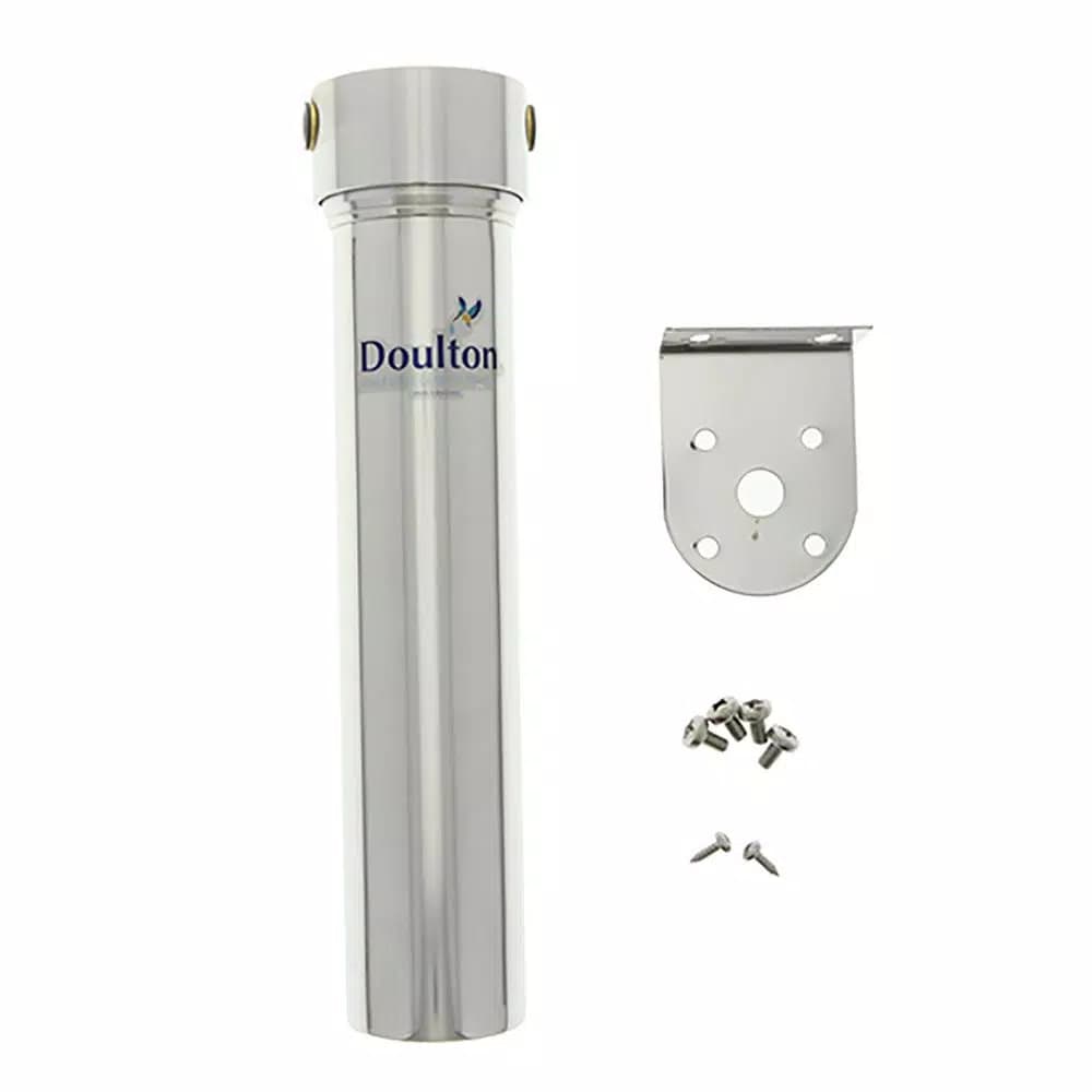 Unbranded Doulton Undersink Ceramic Candle Filter Housing - Stainless Steel Push-Fit Inline System