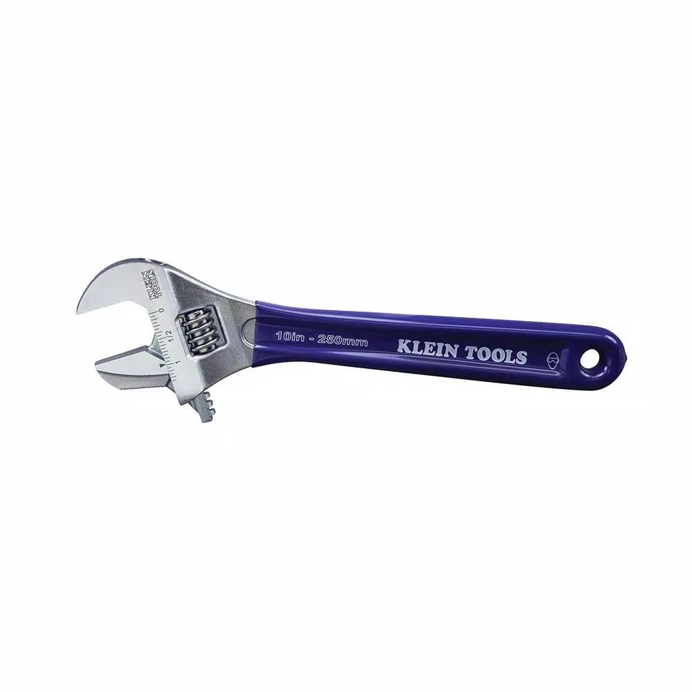 Klein Tools 10 in. Reversible Jaw 2-in-1 Adjustable and Pipe Wrench
