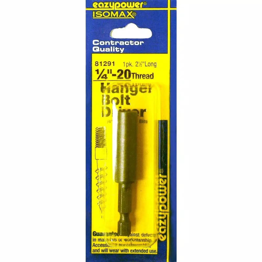 Unbranded EazyPower 1/4-20 Hanger Bolt Driver, 1/4 in. Hex Power Bit