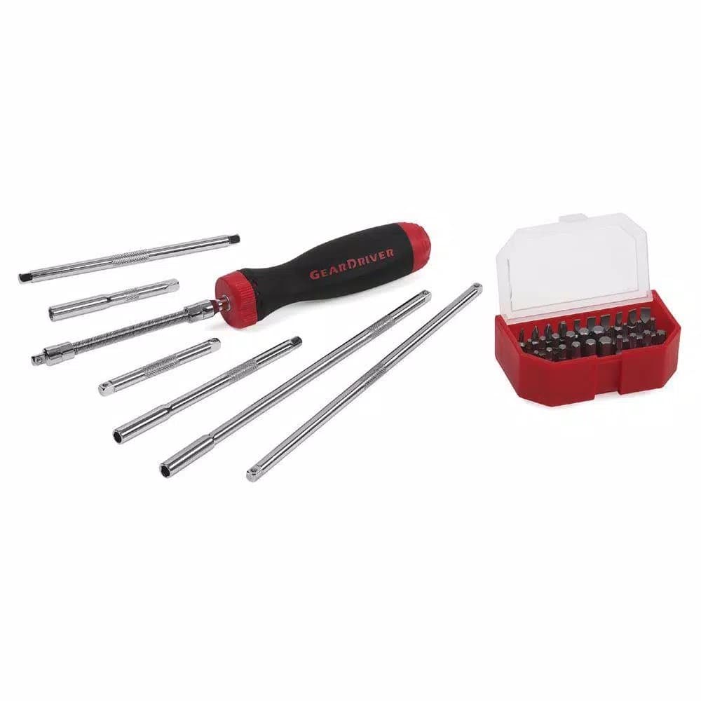 GearWrench 39-Piece Ratcheting Screwdriver Set with Interchangeable Shafts