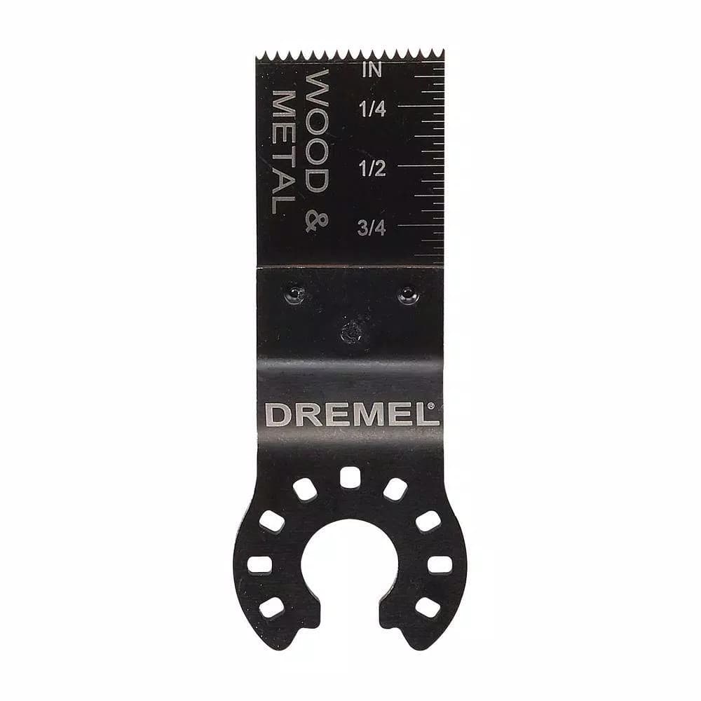Dremel Multi-Max 3/4 in. Flush Cut Oscillating Tool Blade for Wood, Metal, Plastic, and Drywall