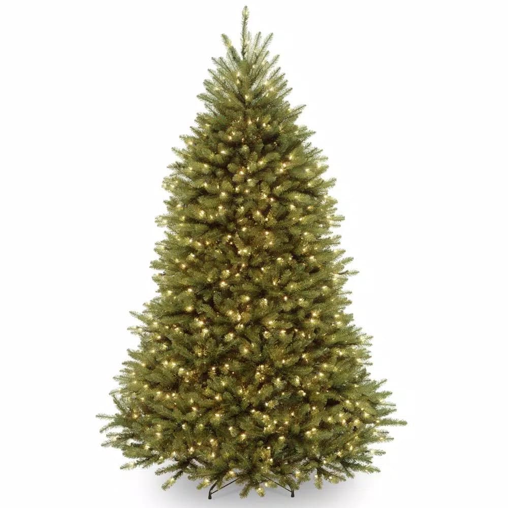 National Tree Company 6 ft. Dunhill Fir Artificial Christmas Tree with 600 Clear Warm White Lights