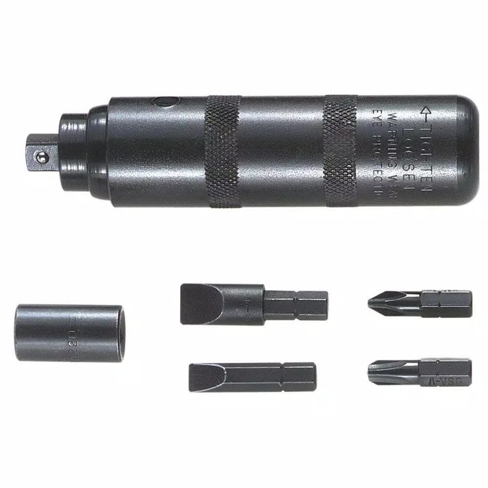 Klein Tools Reversible Hand Impact Driver Set with Hex Bits and Adapter