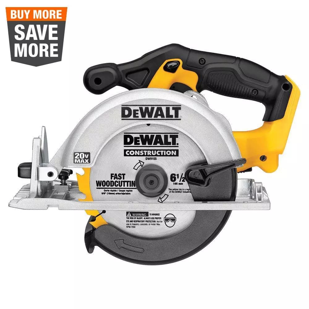 DEWALT DCS391B 20V MAX Cordless 6-1/2 in. Circular Saw (Tool Only)