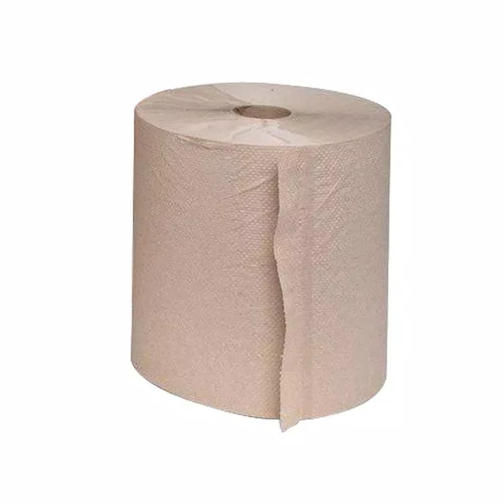 Genuine Joe Embossed Hardwound Roll Towels, 1-Ply, 7.88 in. x 350 ft., 6 Rolls