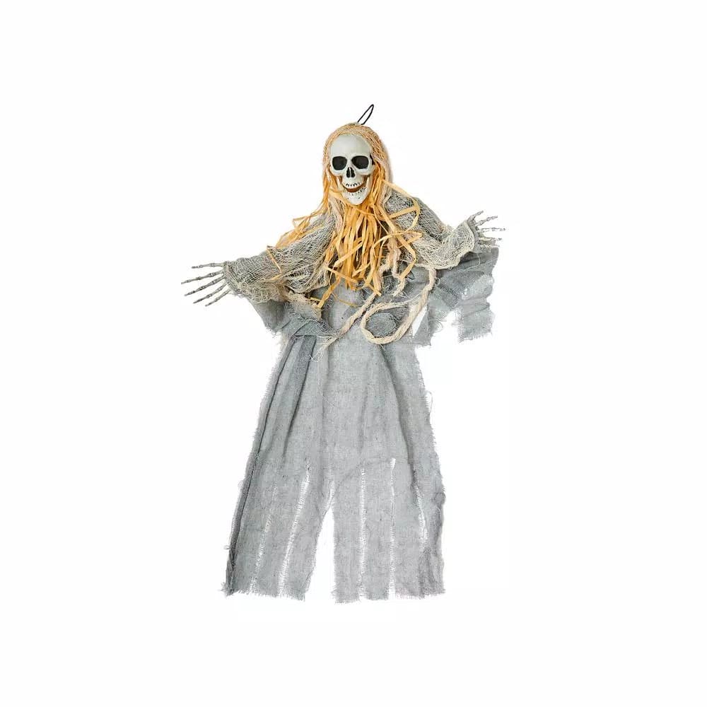 Worth Imports 36 in. Hanging White Reaper Skeleton Decor (Set of 2)