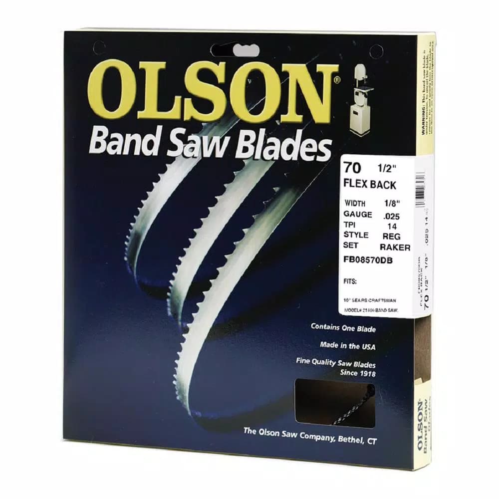 Olson Saw 80 in. High Carbon Steel Band Saw Blade, 14 TPI, 1/8 in. Width