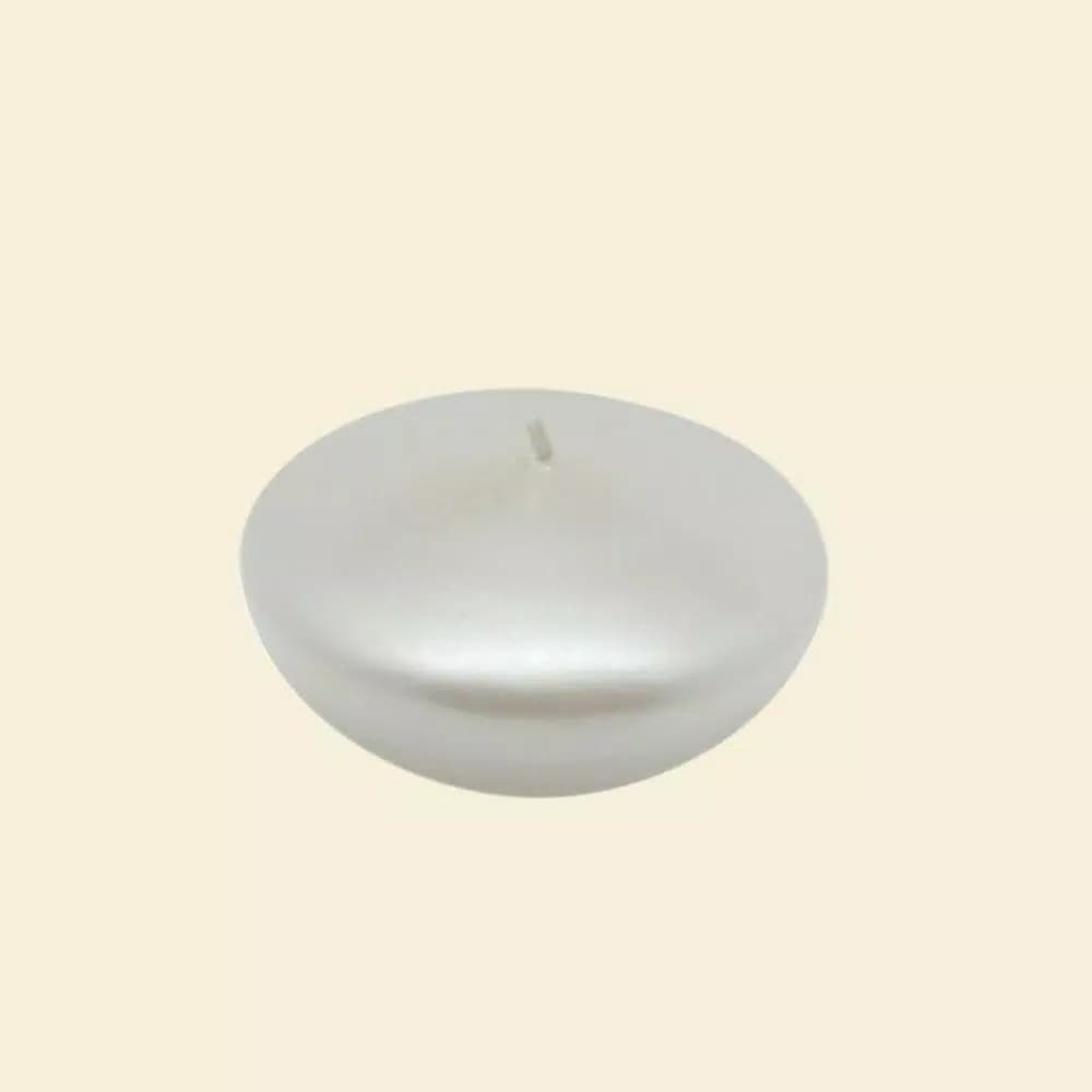 Zest Candle 3 in. Pearl White Floating Candles, Box of 12