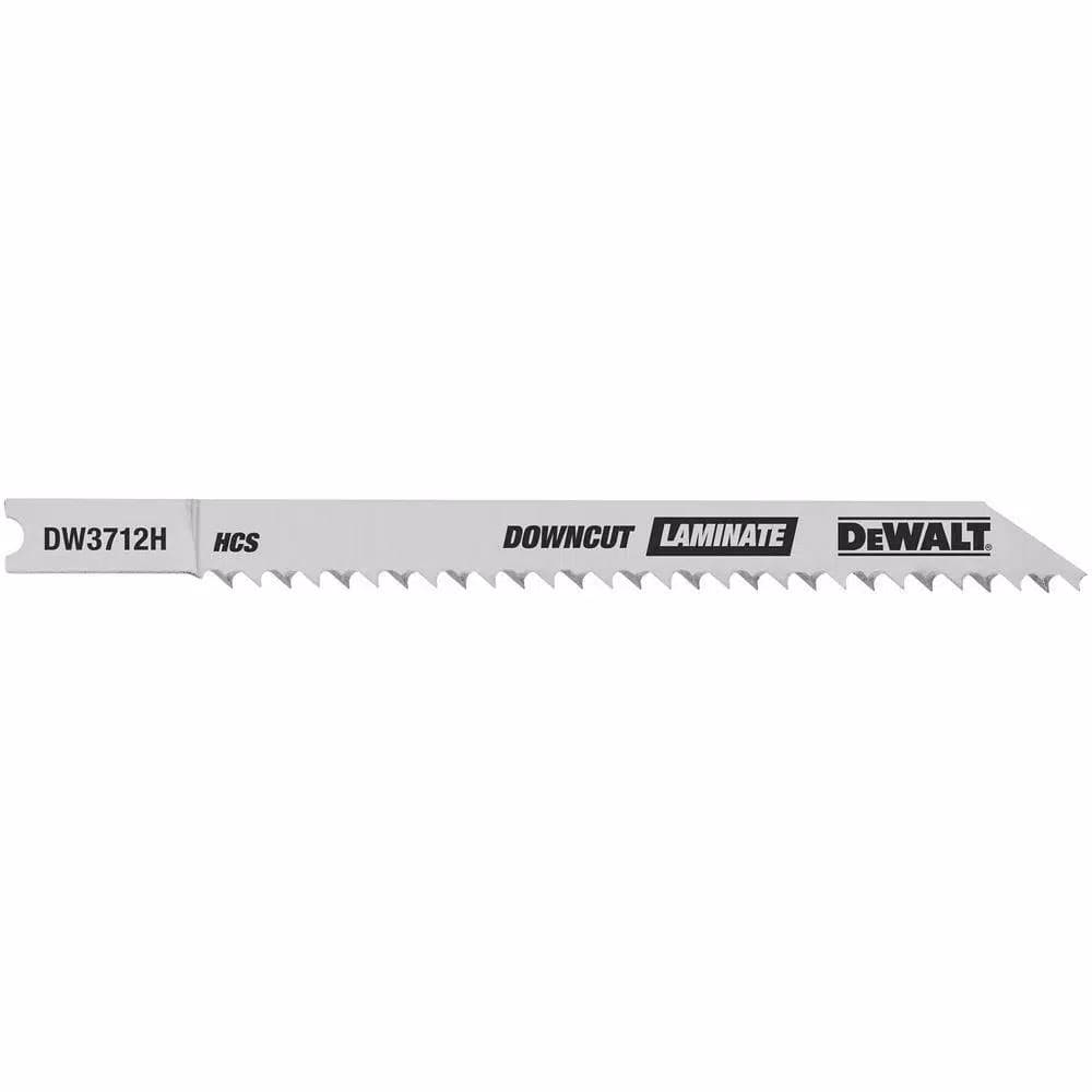 DEWALT 4 in. 10 TPI Laminate Down Cutting Jig Saw Blades, U-Shank (2-Pack)