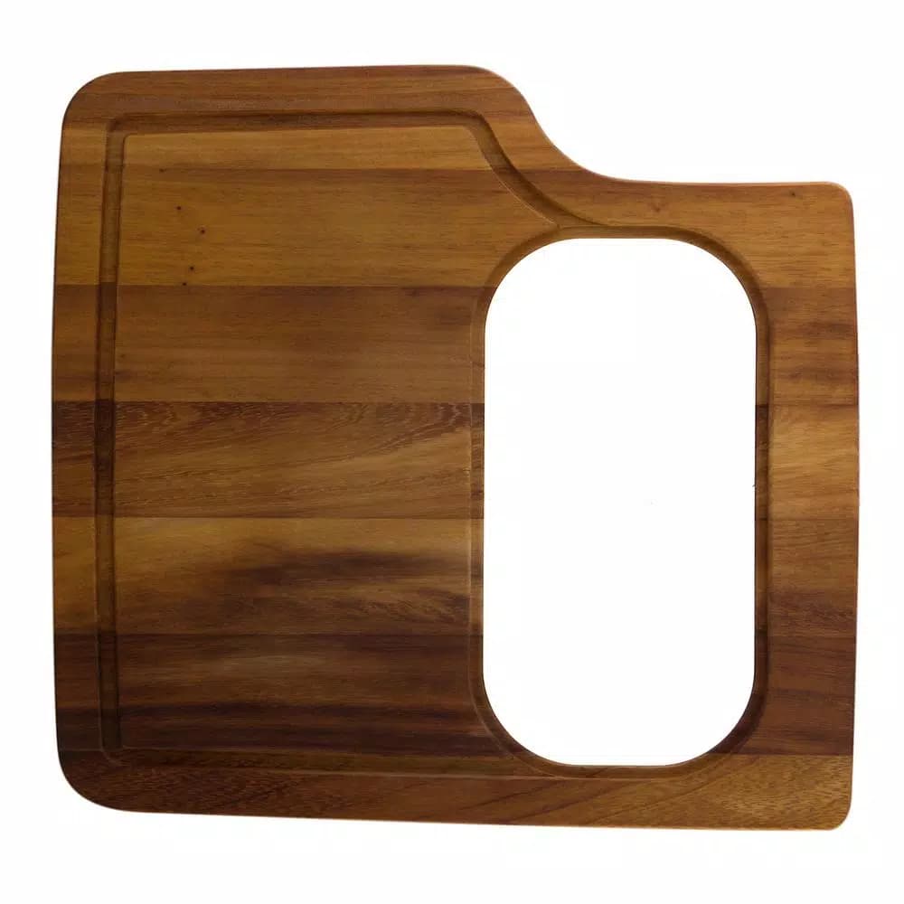 ALFI BRAND Iroko Wood Cutting Board with Polyethylene Insert - Made in Italy