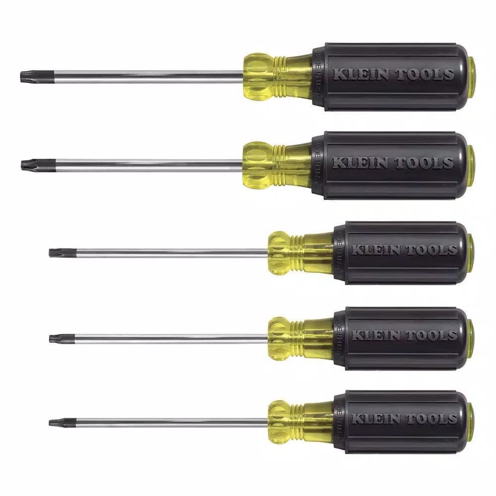 Klein Tools 5-Piece Torx Screwdriver Set with Cushion Grip Handles