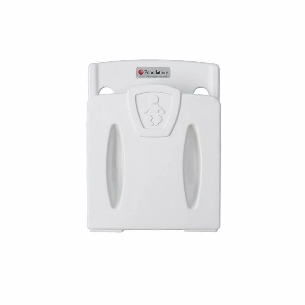 Foundations Baby/Toddler Wall Seat, Bacteria Resistant High-Density Polyethylene, Light Gray