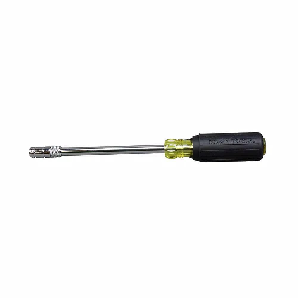 Klein Tools 6 in. 2-in-1 Hex Head Slide Driver Nut Driver (1/4 in. and 5/16 in.)