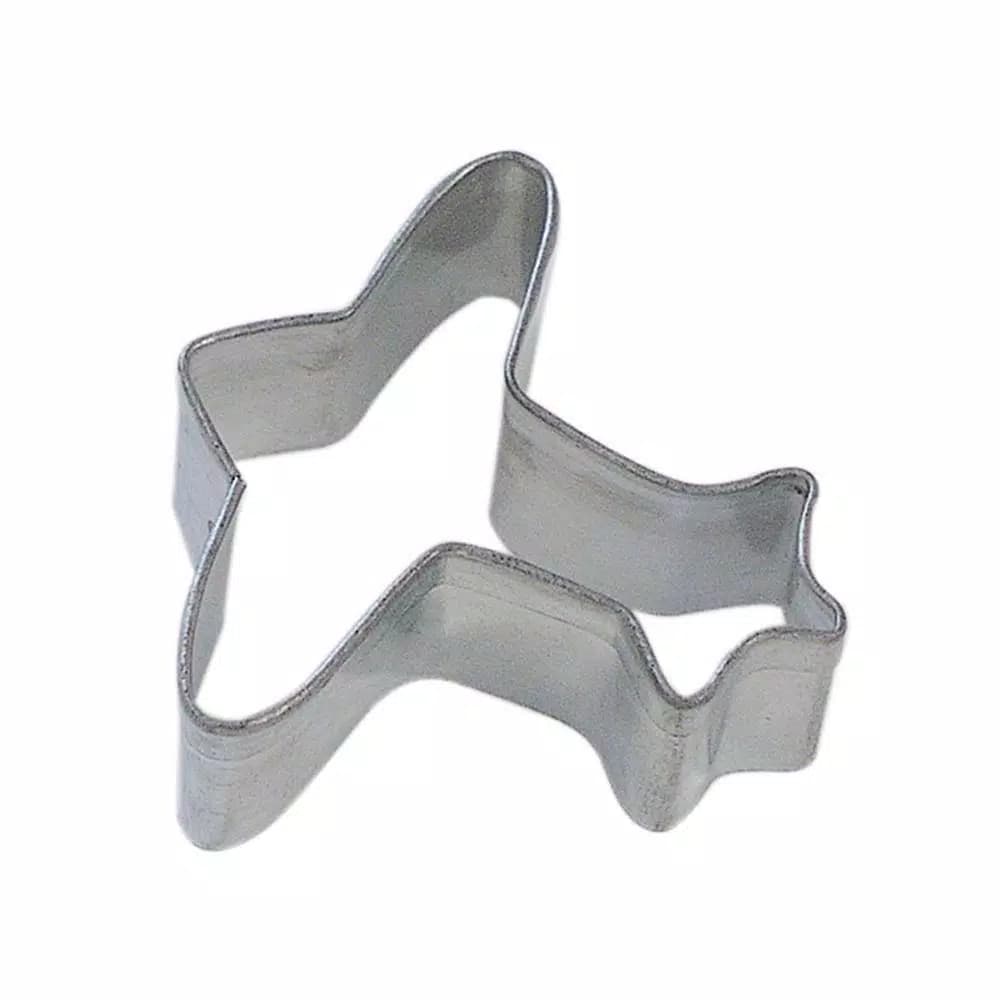 CybrTrayd-R&M 12-Piece Mini Airplane Tinplated Steel Cookie Cutter Set with Recipe