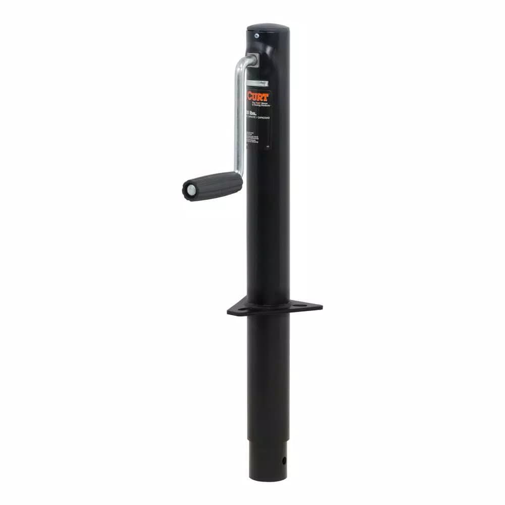 CURT A-Frame Trailer Jack with Side Handle, 2,000 lbs. Capacity, 14.5 in. Travel