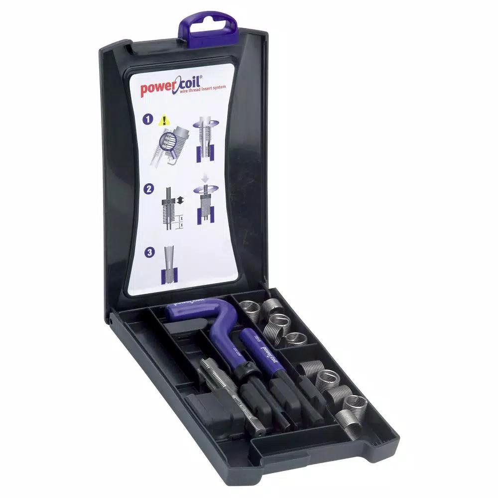 Powercoil M14-1.5 Thread Repair Kit with Wire Thread Inserts and Tap
