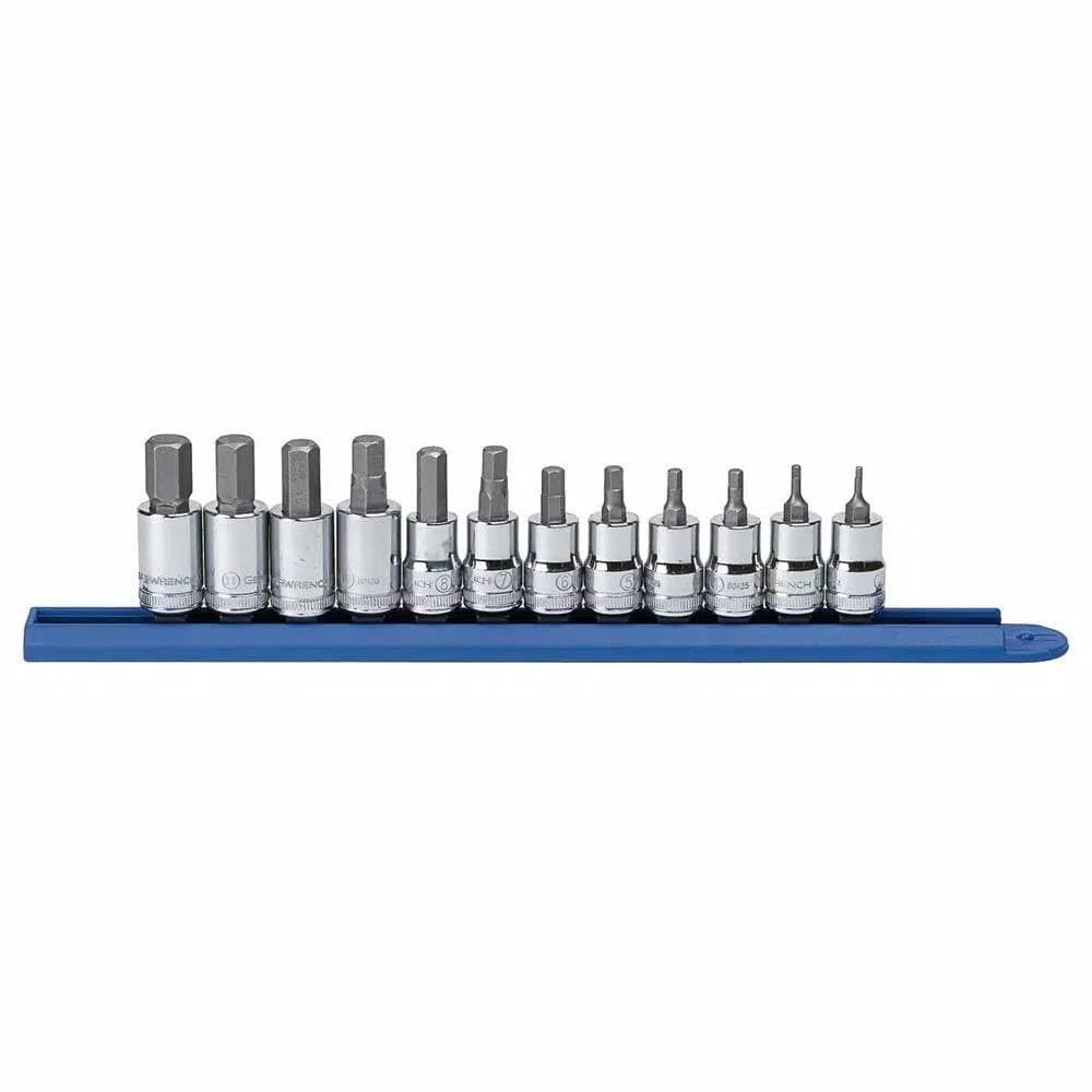 GearWrench 3/8 in. Drive Metric Hex Bit Socket Set, 12-Piece