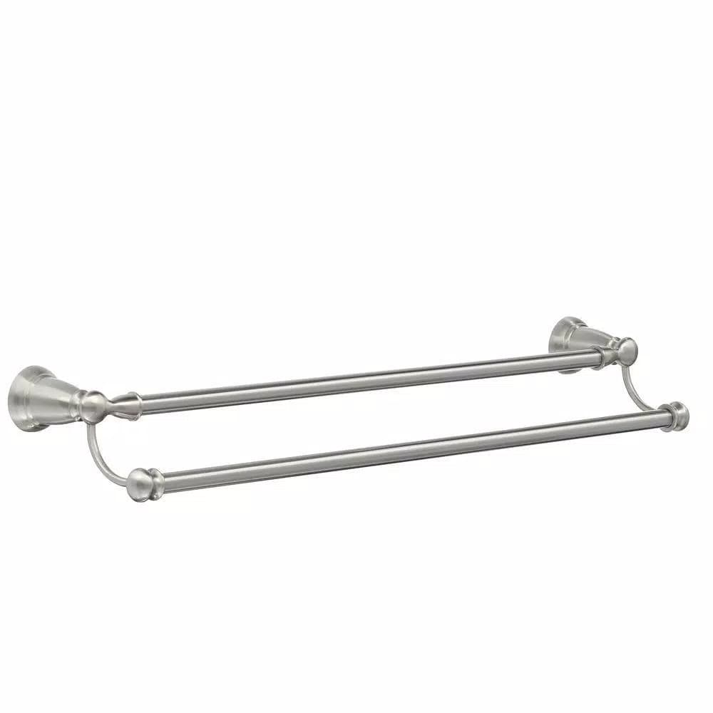 Moen Banbury 24 in. Double Towel Bar in Spot Resist Brushed Nickel
