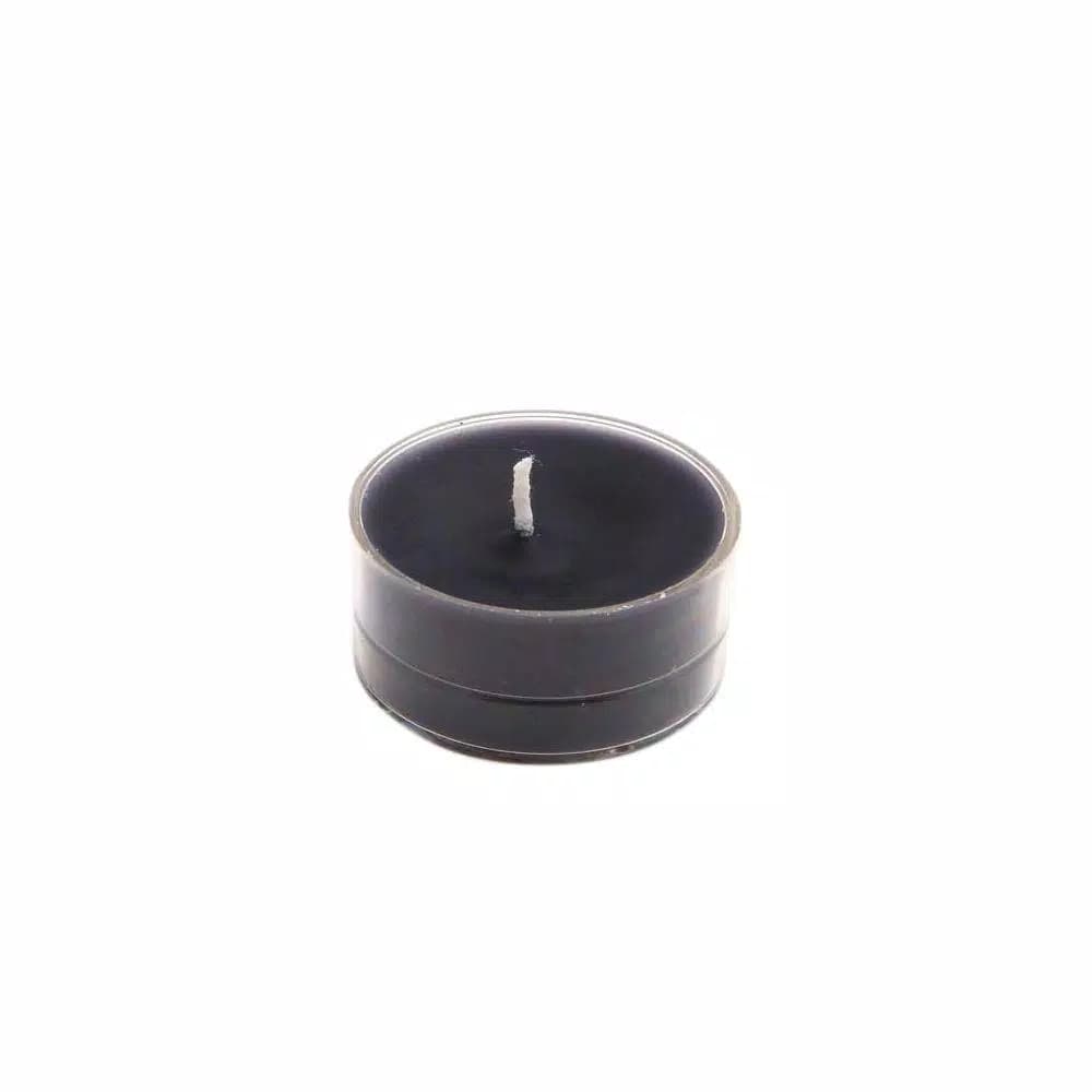Zest Candle Black Tealight Candles, 1.5 in. Diameter, 50-Pack