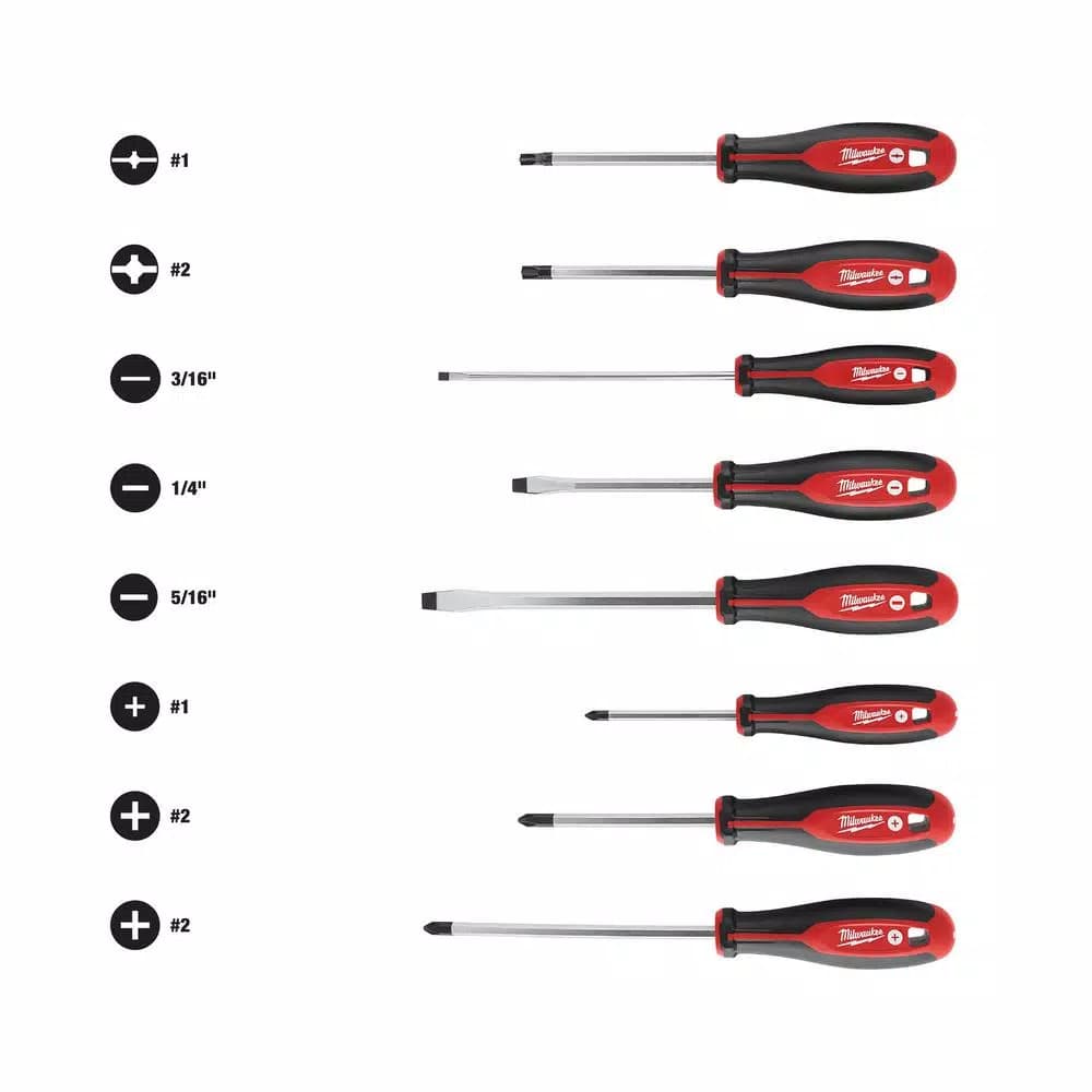 Milwaukee 8-Piece Screwdriver Set with ECX Bits