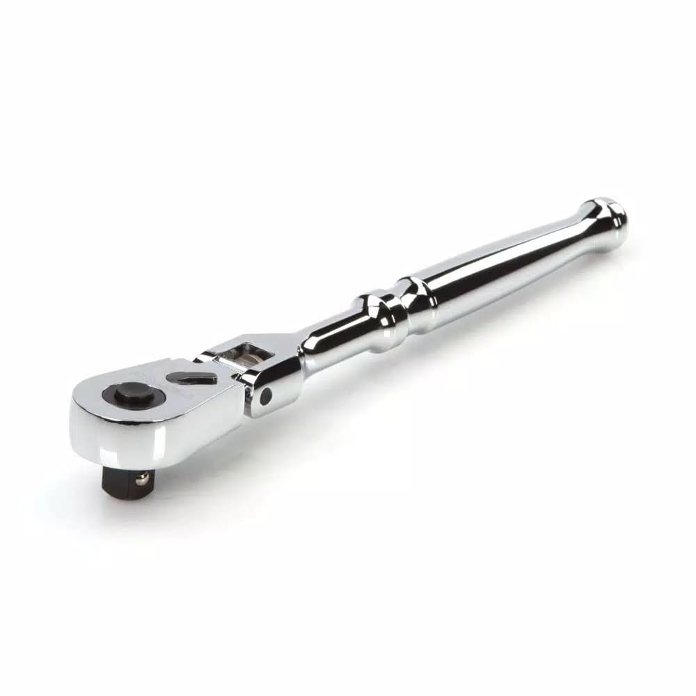 TEKTON 3/8 in. Drive x 8 in. Flex Quick-Release Ratchet with 90-Tooth Gear