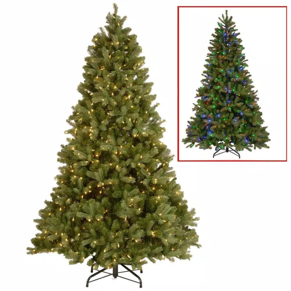 National Tree Company 10 ft. Downswept Douglas Fir Artificial Christmas Tree with 1000 Dual Color LED Lights