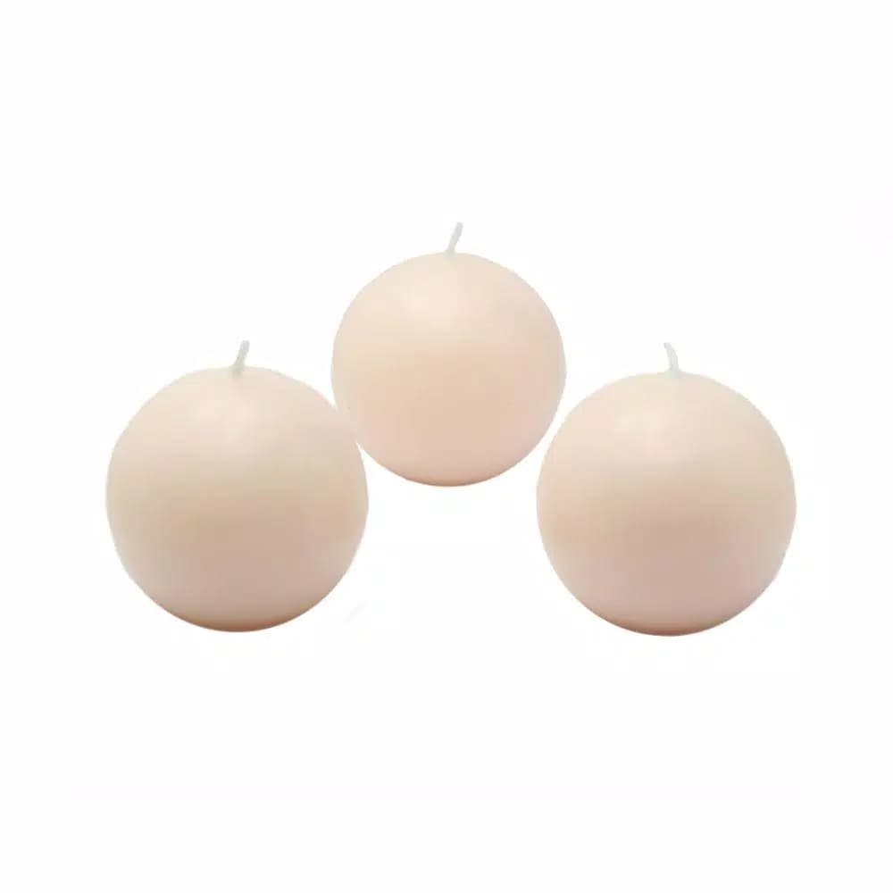 Zest Candle Biedermann and Sons 2 in. Ivory Ball Candles, Box of 12
