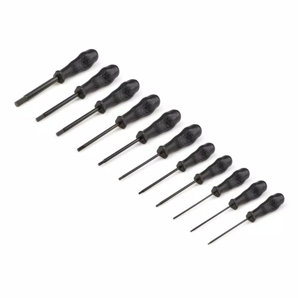 TEKTON 11-Piece Hex Screwdriver Set, 5/64 in. to 3/8 in.