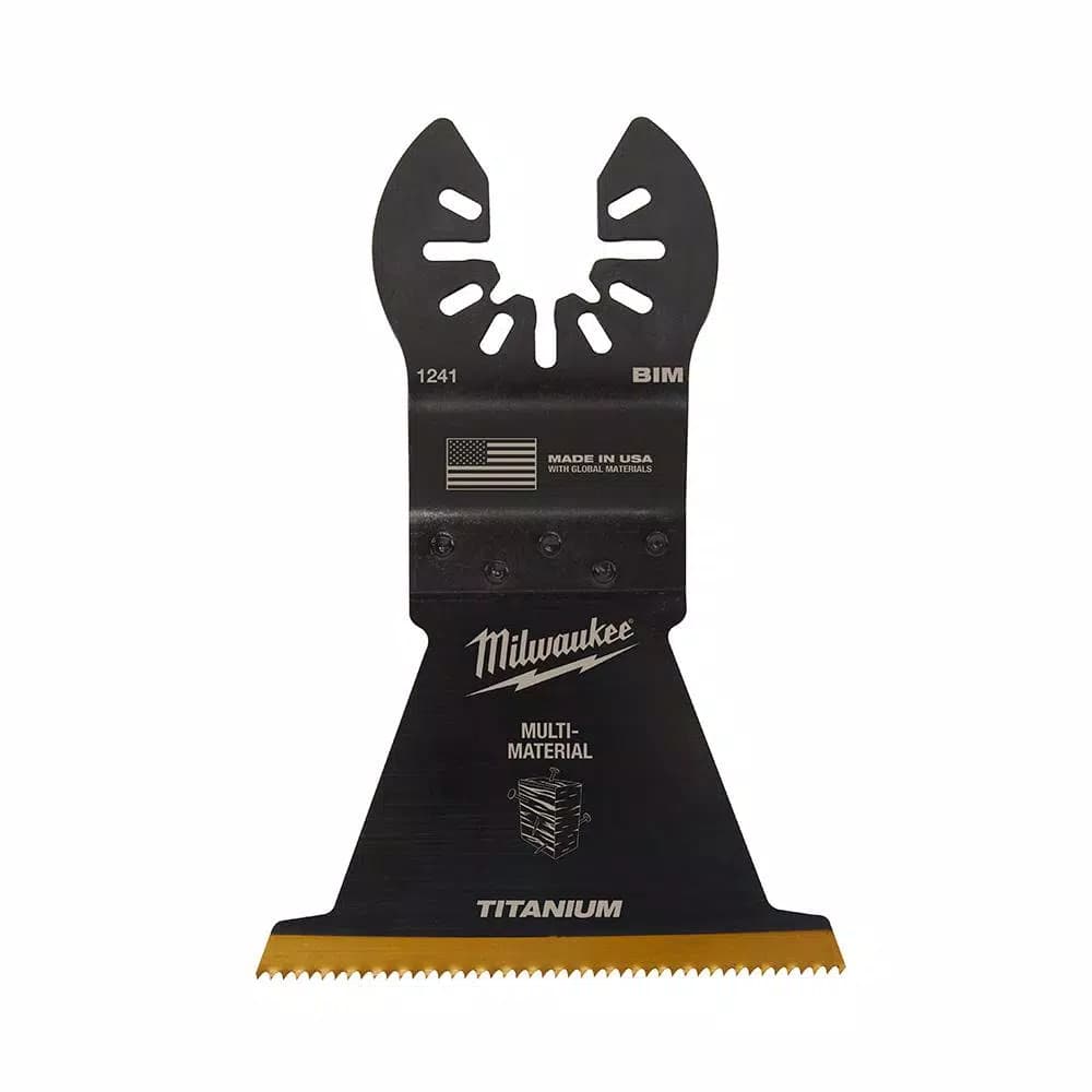 Milwaukee 2-1/2 in. Titanium Bi-Metal Universal Fit Oscillating Multi-Tool Blade