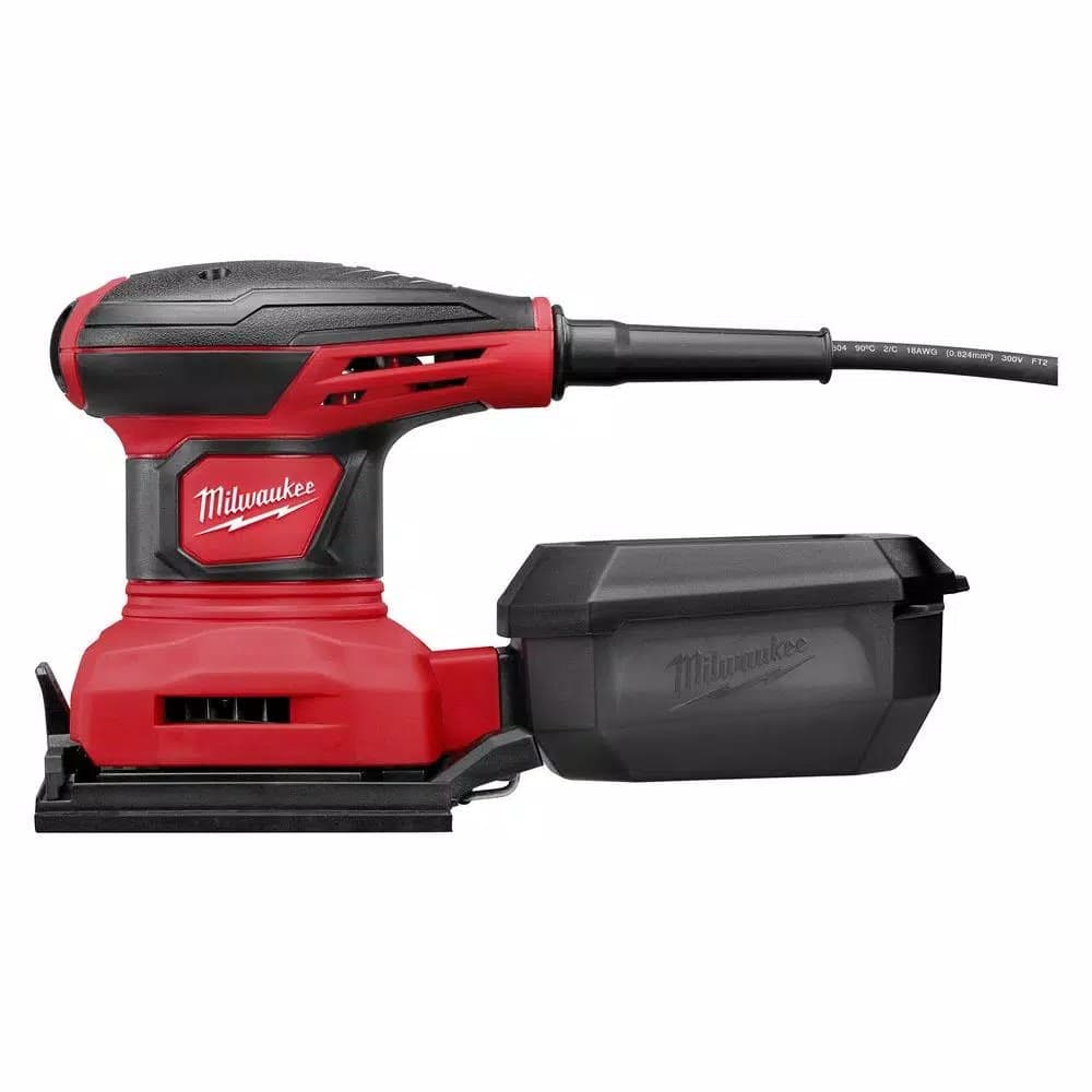 Milwaukee 6033-21 1/4 Sheet Corded Palm Sander, 3 Amp, 14,000 OPM