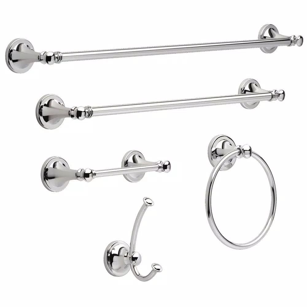 Delta Silverton 5-Piece Polished Chrome Bath Hardware Set