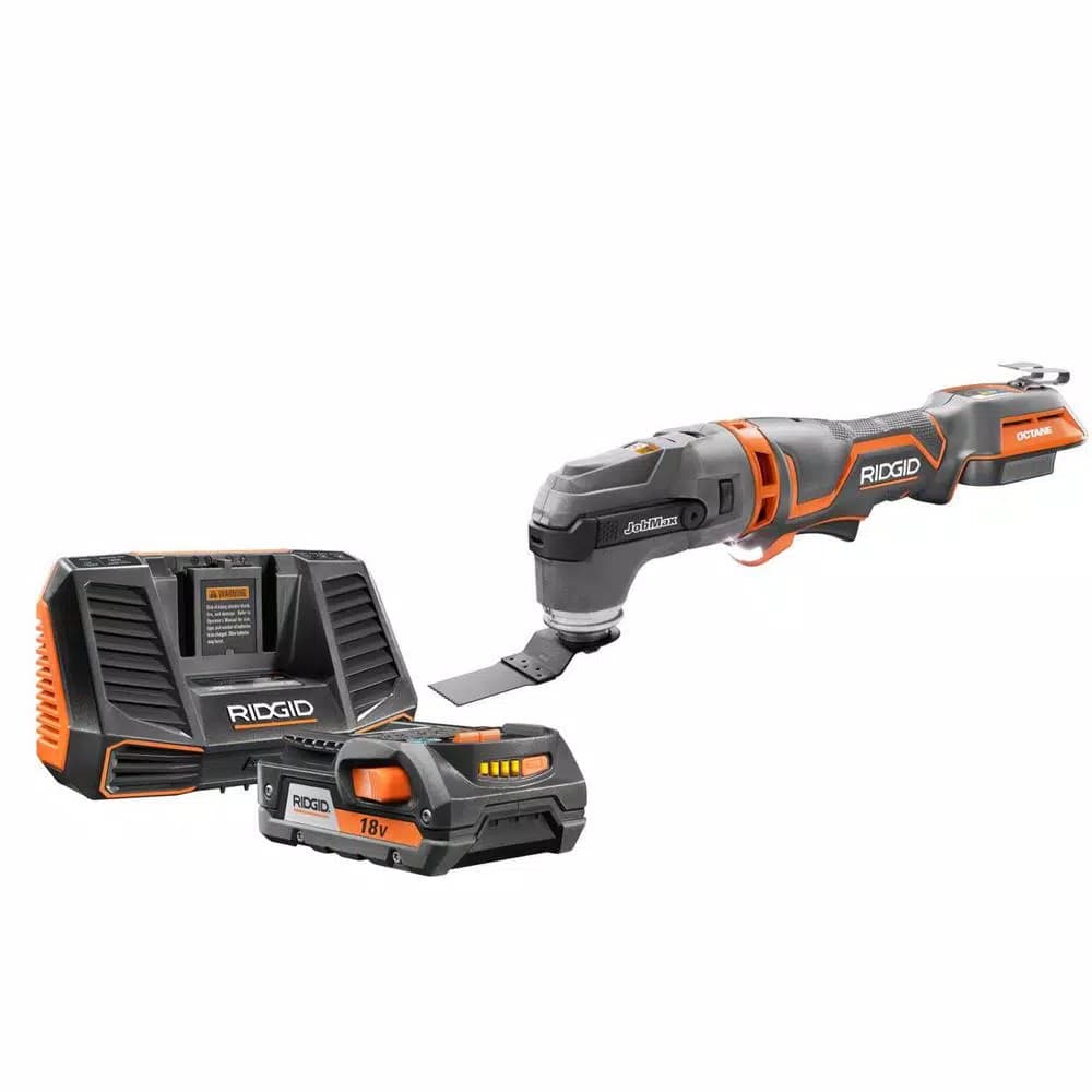 RIDGID 18V OCTANE JobMax Brushless Multi-Tool Kit with 2.0 Ah Battery and Charger