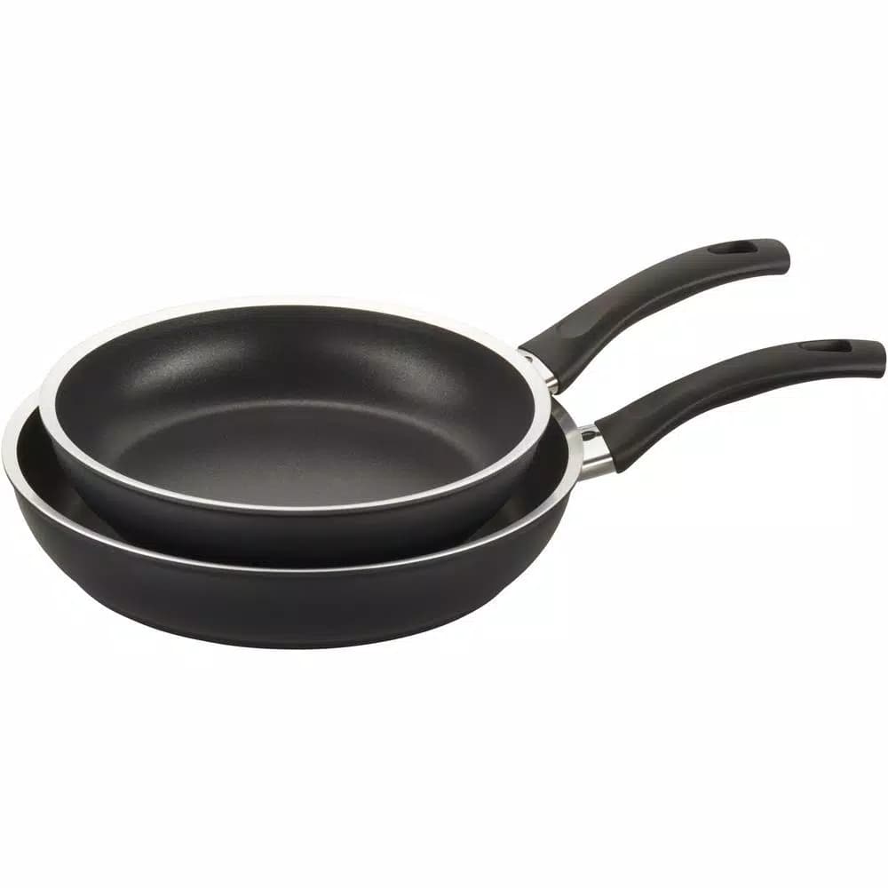 Ballarini Como 2-Piece Forged Aluminum Nonstick Frying Pan Set, Black