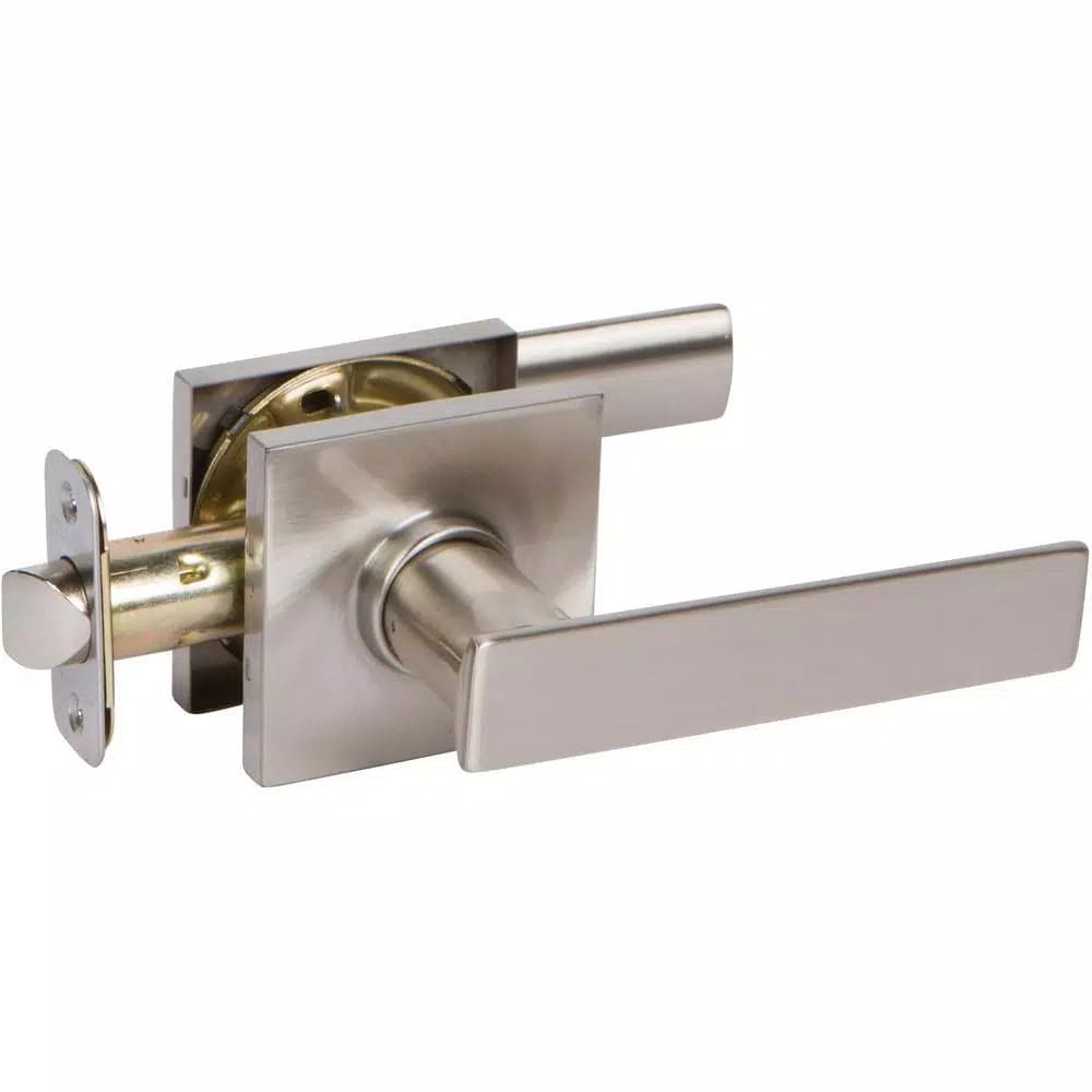 Delaney HK Series Contemporary Satin Nickel Straight Passage Door Lever