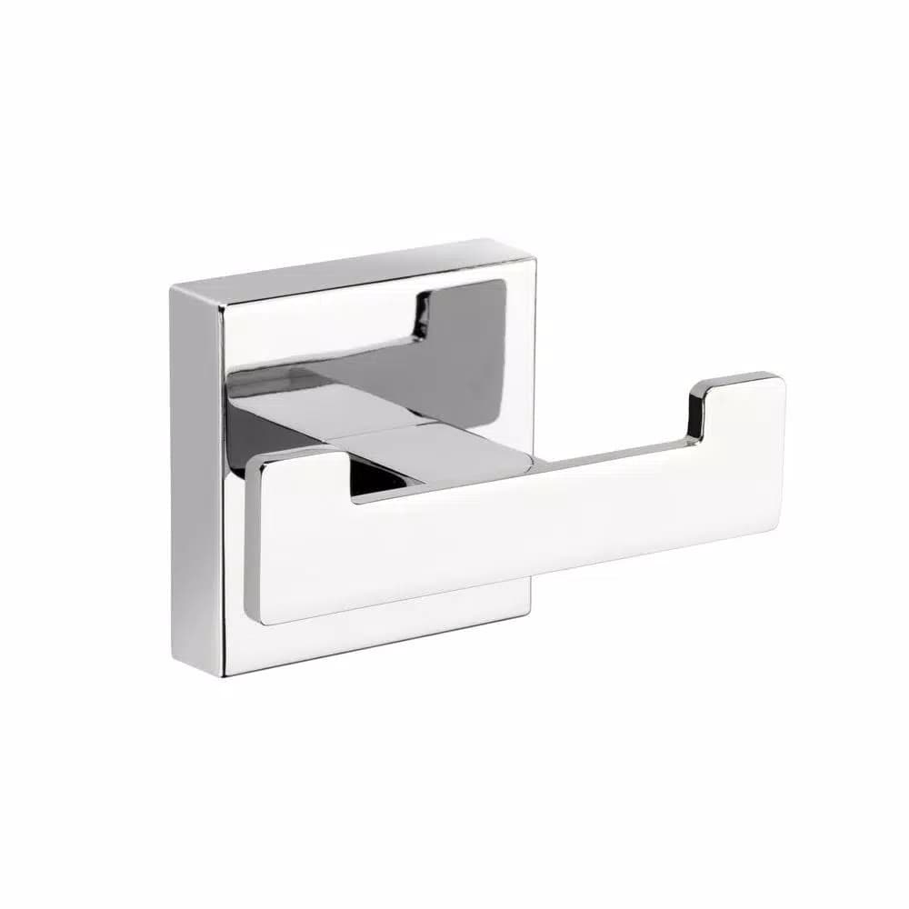 Croydex Flexi-Fix Cheadle Double Robe Hook - Chrome Finish