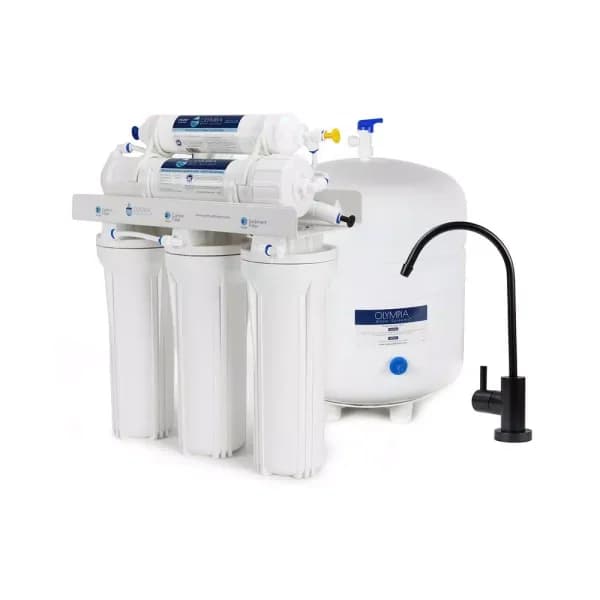 Olympia Water Systems 5-Stage Under-Sink Reverse Osmosis Water Filtration System with Oil Rubbed Bronze Faucet