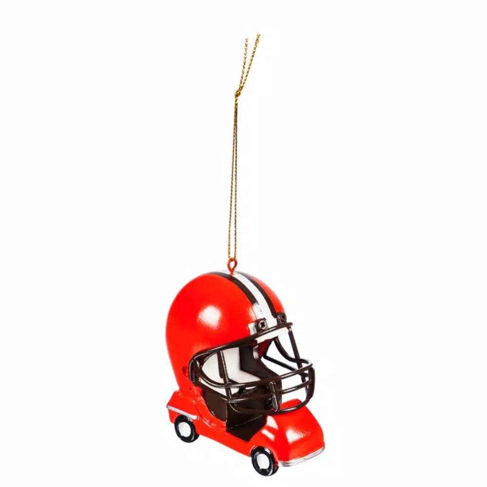 Team Sports America Cleveland Browns NFL Field Car Christmas Ornament, 3 in. Resin Sports Decor