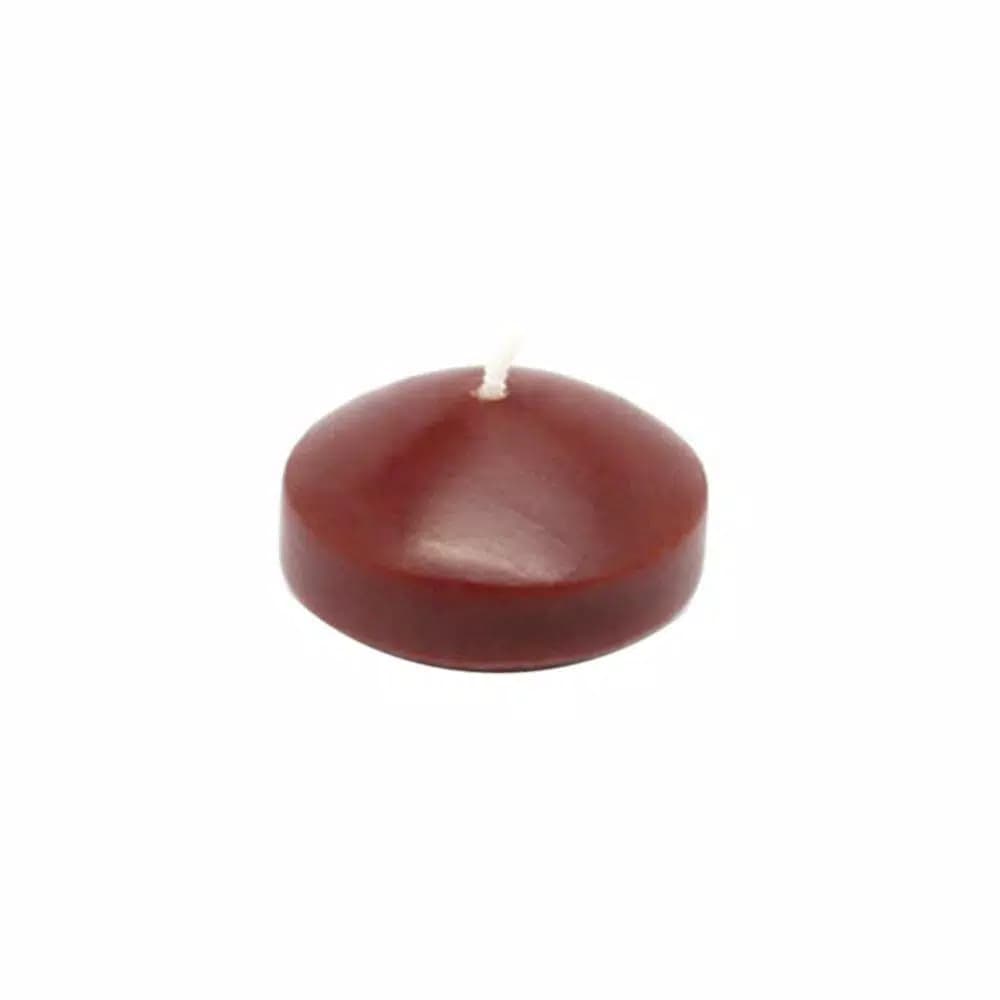 Zest Candle 1.75 in. Brown Floating Candles, 24-Pack