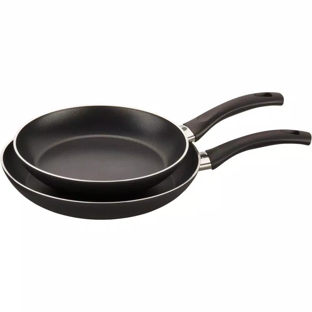 Ballarini Pisa 2-Piece Aluminum Nonstick Frying Pan Set, Black