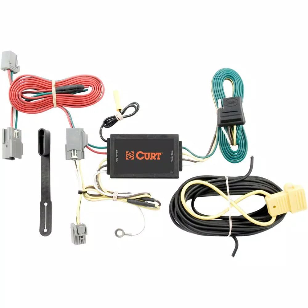 CURT Custom Vehicle-Trailer Wiring Harness for Volvo S80, 4-Way Flat Output T-Connector