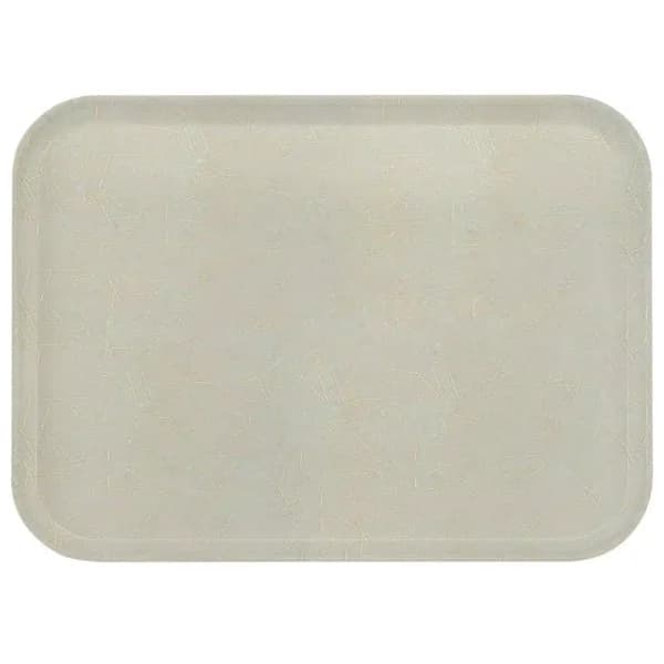 Carlisle FoodService Glasteel Starfire Gray Fiberglass Rectangular Serving Trays, 18 x 14 in. (12-Pack)