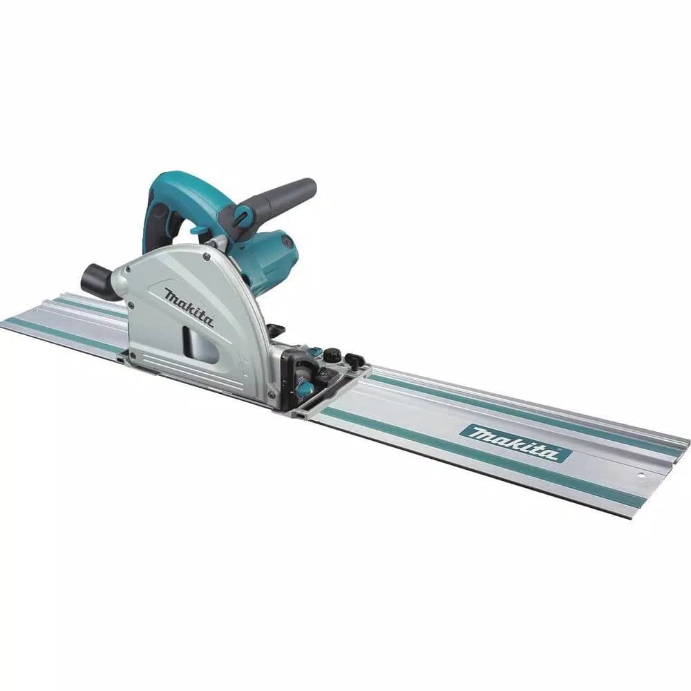 Makita 6-1/2 in. Corded Plunge Circular Saw Kit with 55 in. Guide Rail and Hard Case